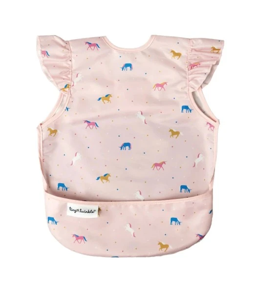 Ruffle bib Mess-proof - Unicorn Confetti Tiny Twinkle 6m+