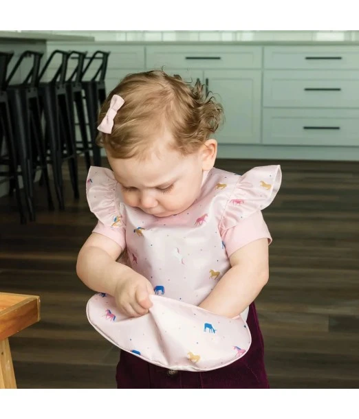 Ruffle bib Mess-proof - Unicorn Confetti Tiny Twinkle 6m+ 2