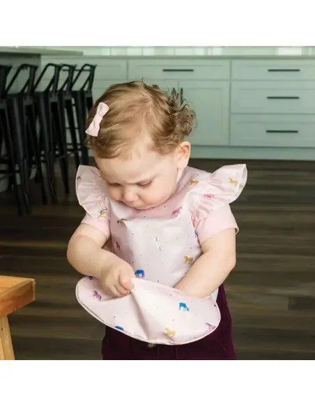 Ruffle bib Mess-proof - Unicorn Confetti Tiny Twinkle 6m+ — photo 2