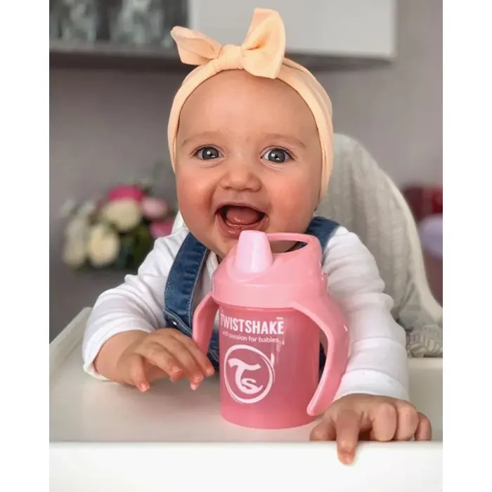 Tasse à Bec Twistshake Anti-fuites 230ml 4m+ Pearl Pink