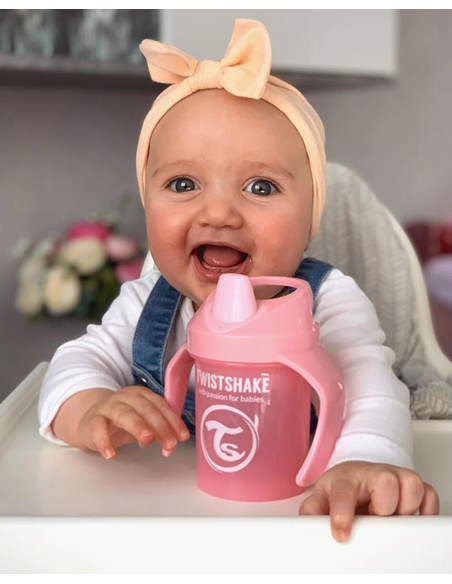 Tasse à Bec Twistshake Anti-fuites 230ml 4m+ Pearl Pink