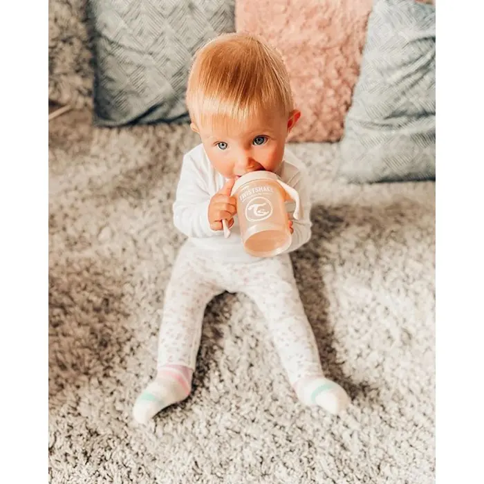 Tasse à Bec Twistshake Anti-fuites 230ml 4m+ Pearl Champagne