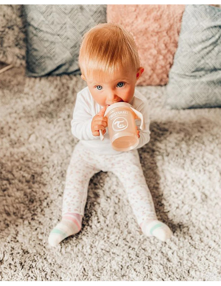 Tasse à Bec Twistshake Anti-fuites 230ml 4m+ Pearl Champagne