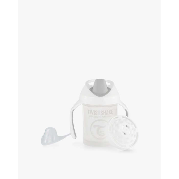 Tasse à Bec Twistshake Anti-fuites 230ml 4m+ Blanc Vaisselle