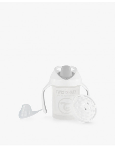Tasse à Bec Twistshake Anti-fuites 230ml 4m+ Blanc Vaisselle