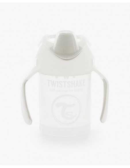 Tasse à Bec Twistshake Anti-fuites 230ml 4m+ Blanc Vaisselle