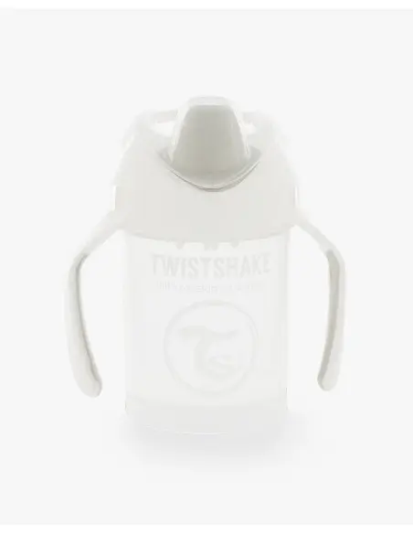 Tasse à Bec Twistshake Anti-fuites 230ml 4m+ Blanc Vaisselle