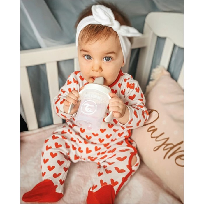 Tasse à Bec Twistshake Anti-fuites 230ml 4m+ Blanc Vaisselle