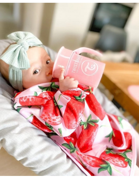 Tasse 360° Twistshake Anti-fuites 230ml 6m+ Rose Vaisselle bébé
