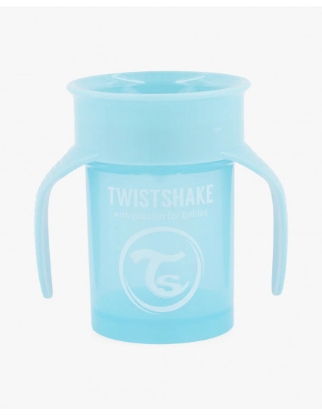 Tasse 360° Twistshake Anti-fuites 230ml 6m+ Bleu Vaisselle bébé