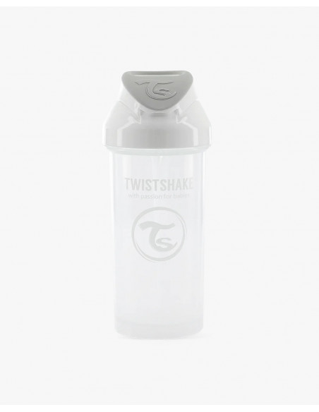 Tasse à Paille Twistshake Anti-fuites 360ml 6m+ Blanc Vaisselle