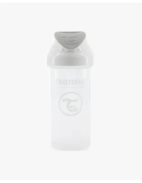 Tasse à Paille Twistshake Anti-fuites 360ml 6m+ Blanc Vaisselle