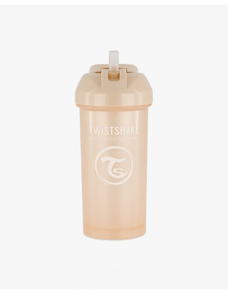Tasse à Paille Twistshake Anti-fuites 360ml 6m+ Pearl Champagne