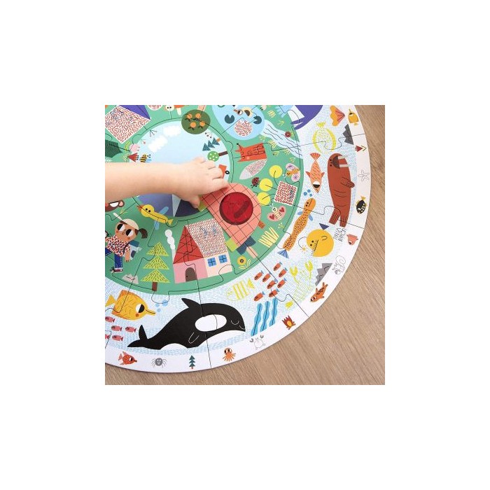 Puzzle XXL Rond Animaux Goula 3ans+ 3 - 5 ans - Goula Maroc