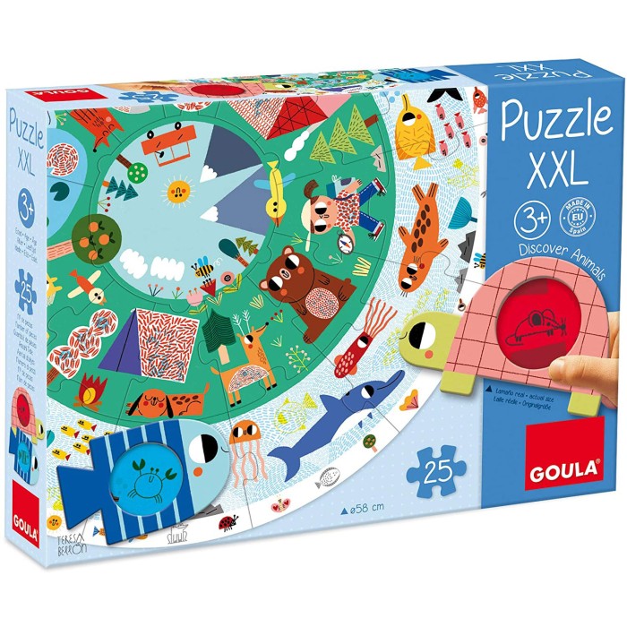 Puzzle XXL Rond Animaux Goula 3ans+ 3 - 5 ans - Goula Maroc