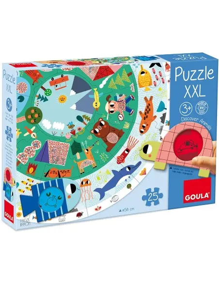 XXL round animals puzzle Goula from 3 years