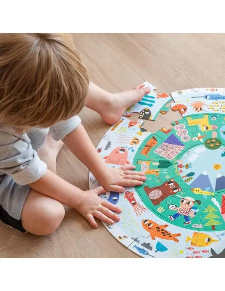 Puzzle XXL Rond Animaux Goula 3ans+ 3 - 5 ans - Goula Maroc