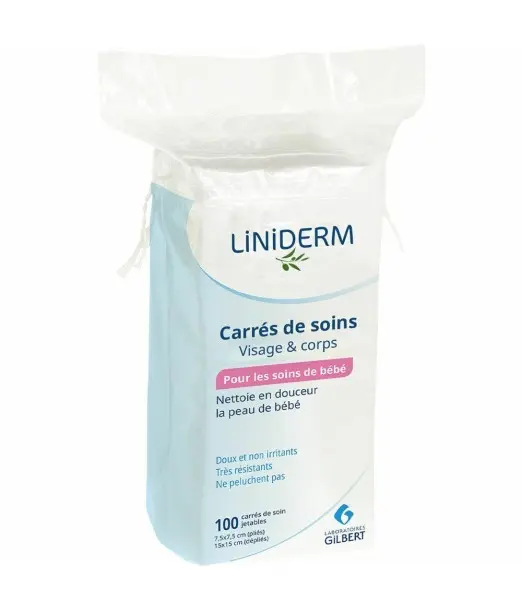 Gilbert Carrés de soin visage & corps 100 carrés Accessoires de