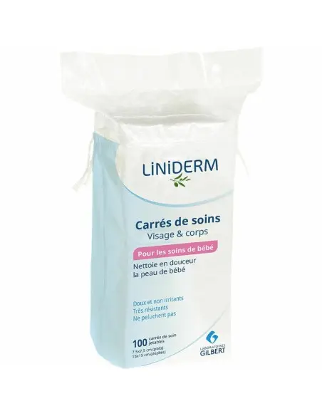 Gilbert Carrés de soin visage & corps 100 carrés Accessoires de