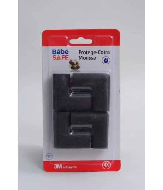 Brown foam corner protectors - 4 pieces Bébé Safe