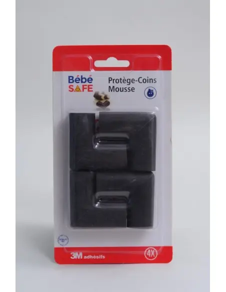 Protège Coins Mousse Marron - 4 pièces Bébé Safe Accessoires de