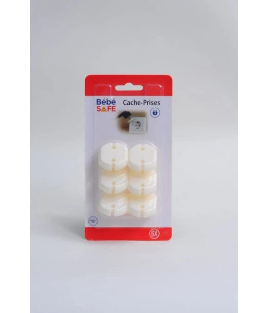 Beige socket covers - 6 pieces Bébé Safe