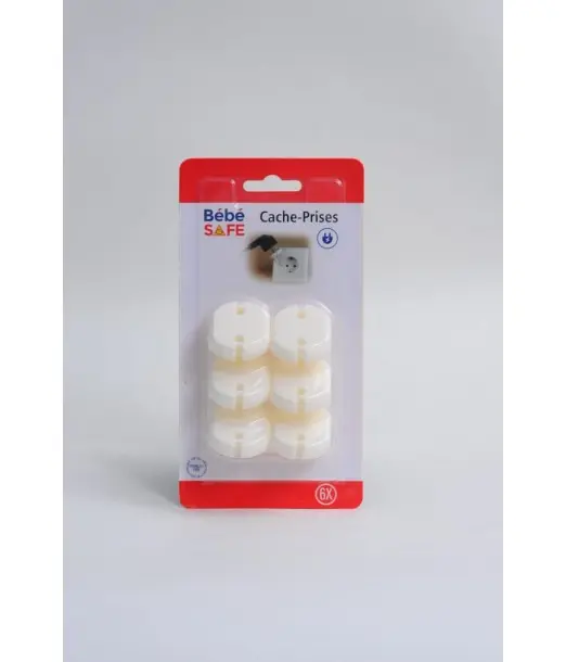 Cache Prise Beige - 6 pièces Bébé Safe Accessoires de