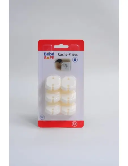 Beige socket covers - 6 pieces Bébé Safe