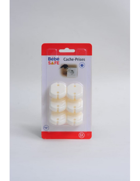 Cache Prise Beige - 6 pièces Bébé Safe dans Accessoires de protection chez Baby And Mom Maroc