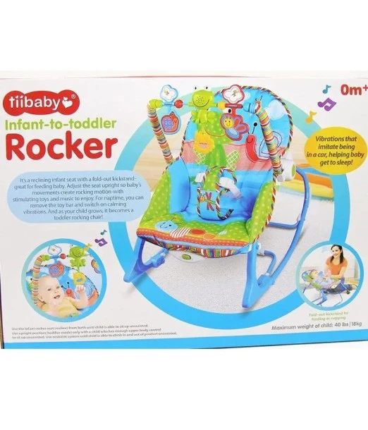 Evolving vibrating and musical bouncer from 0 months+