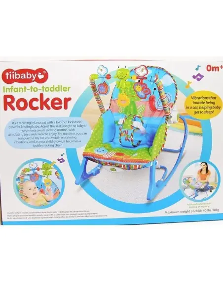 Evolving vibrating and musical bouncer from 0 months+