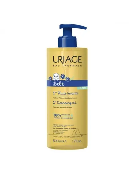 Uriage Bébé 1ère Huile Lavante 500ml Cheveux & Corps - Uriage