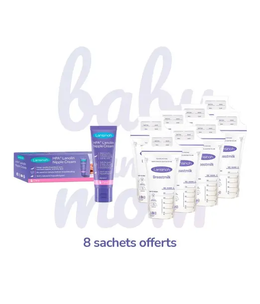 Crème Lansinoh à la Lanoline HPA® 40ml + 8 Sachets de