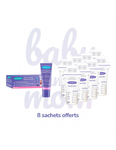Crème Lansinoh à la Lanoline HPA® 40ml + 8 Sachets de Crème Lansinoh à la Lanoline HPA® 40ml + 8 Sachets de
