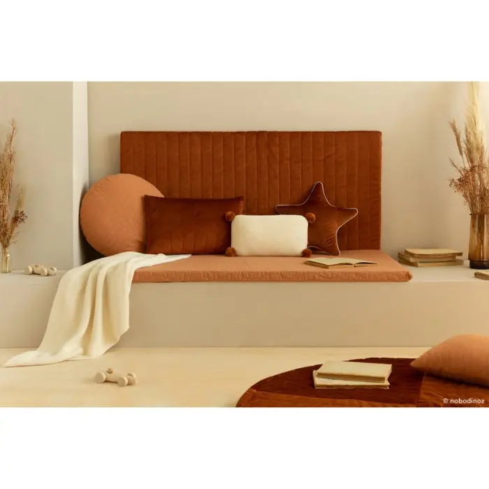 Nobodinoz Matelas de sol Zanzibar Velvet Terracota Déco chambre