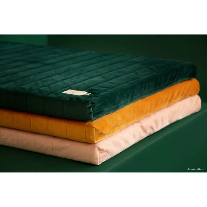 Nobodinoz Matelas de sol Zanzibar Velvet Jungle Green Déco