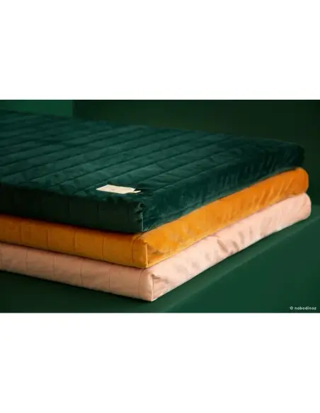 Nobodinoz Matelas de sol Zanzibar Velvet Jungle Green Déco