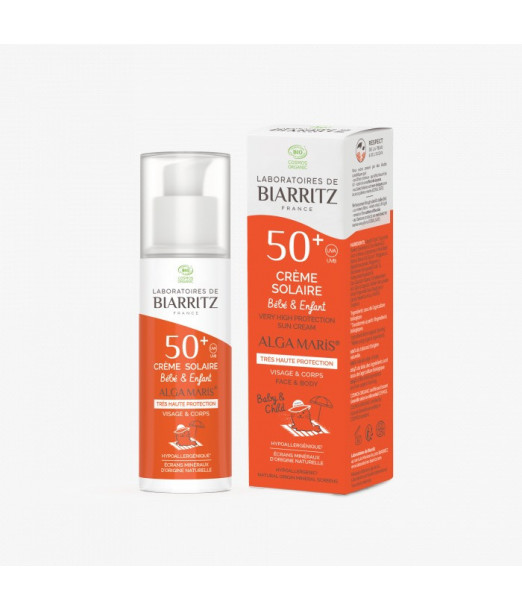 Biarritz Crème Solaire Bébé & Enfant SPF50+ Certifiée BIO Crème 2