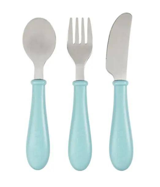 Béaba Set 3 Couverts Inox Airy Green Vaisselle bébé - Beaba