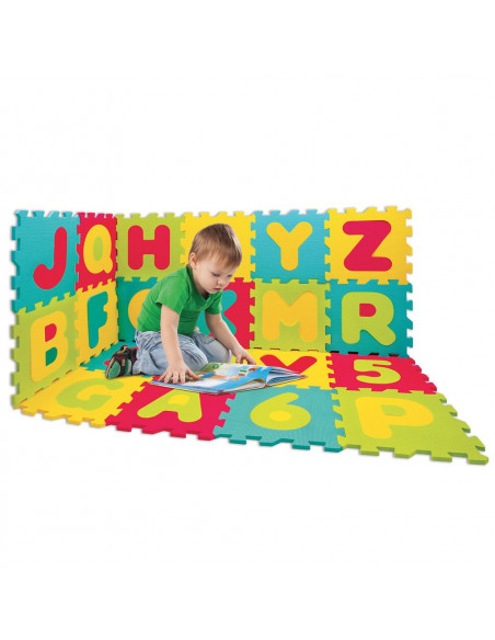 Ludi Grand tapis Lettres et Chiffres 180x180cm Tapis d'éveil -