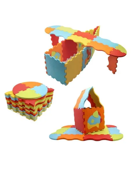 Ludi foam play mat animal tiles 120x120 cm — photo 4