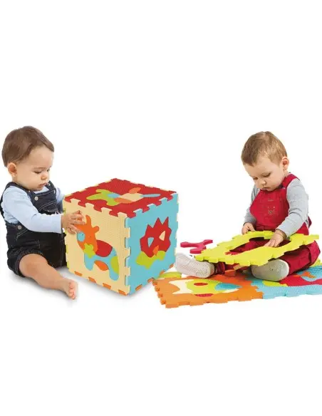 Ludi foam play mat animal tiles 120x120 cm — photo 5