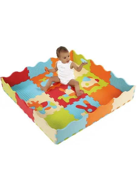 Ludi foam play mat animal tiles 120x120 cm — photo 8