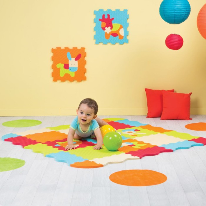 Ludi Tapis Mousse animaux 120x120cm Tapis d'éveil - Ludi Maroc