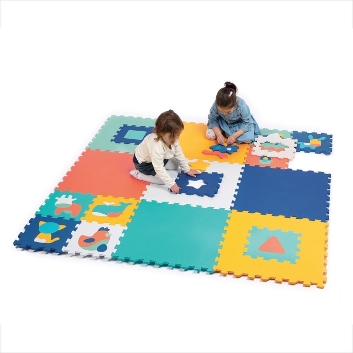 Ludi Tapis Mousse Jumbo XXL 180x180cm Tapis d'éveil - Ludi