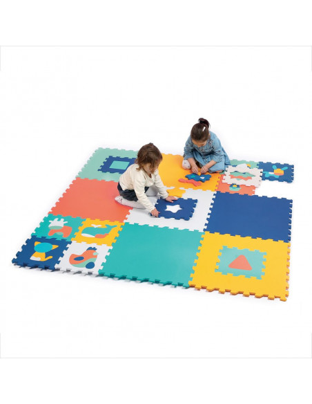 Ludi Tapis Mousse Jumbo XXL 180x180cm Tapis d'éveil - Ludi