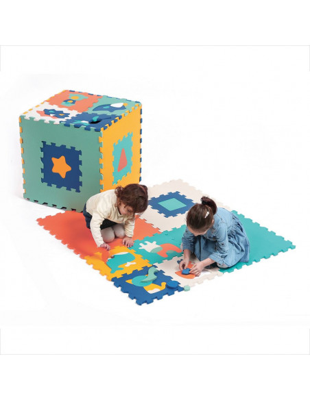 Ludi Tapis Mousse Jumbo XXL 180x180cm Tapis d'éveil - Ludi