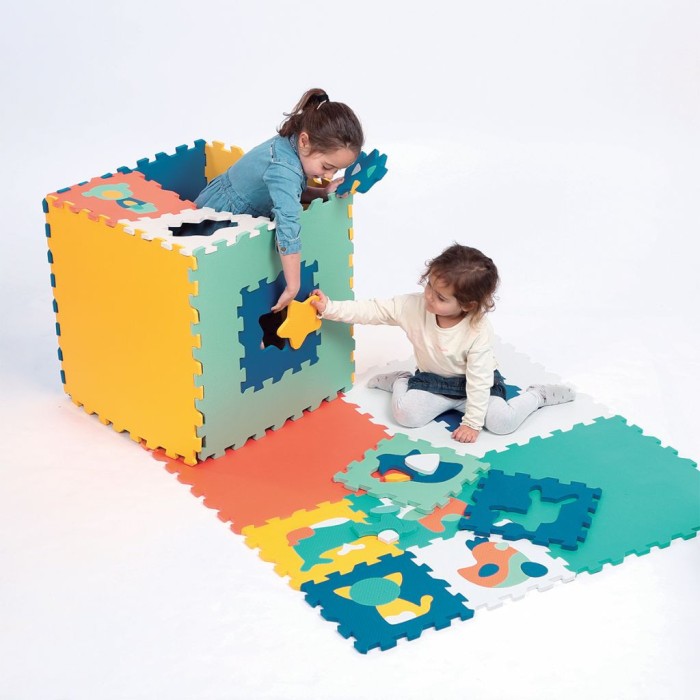Ludi Tapis Mousse Jumbo XXL 180x180cm Tapis d'éveil - Ludi