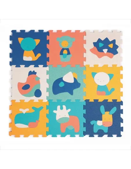 Ludi foam tile play mat Animals 90x90cm