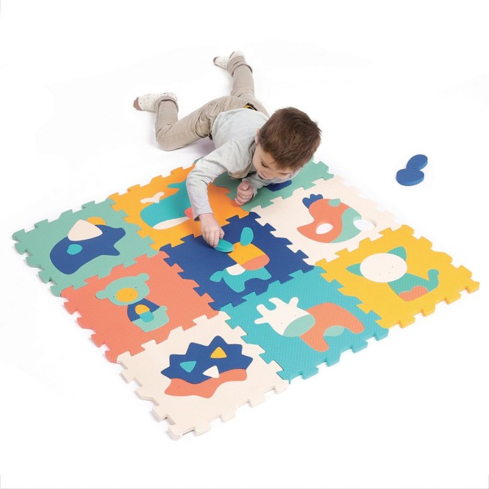 Ludi Tapis Dalles Animaux 90x90cm Tapis d'éveil - Ludi Maroc